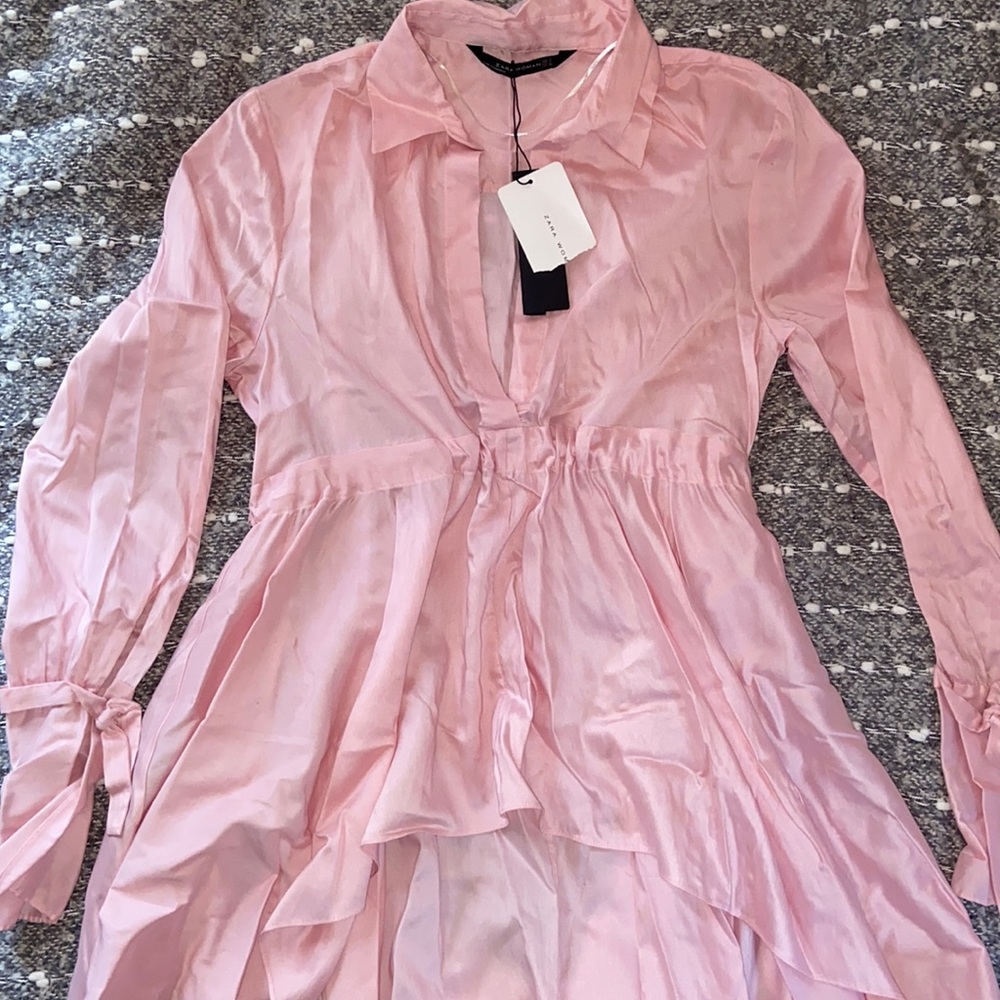 Zara High-Low Blouse